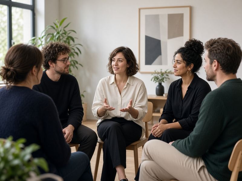 Group circles at Bazaarvale Coaching